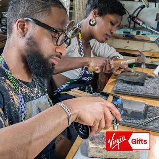 Silver Ring Metalsmithing Class for 2 with Wine - Chicago