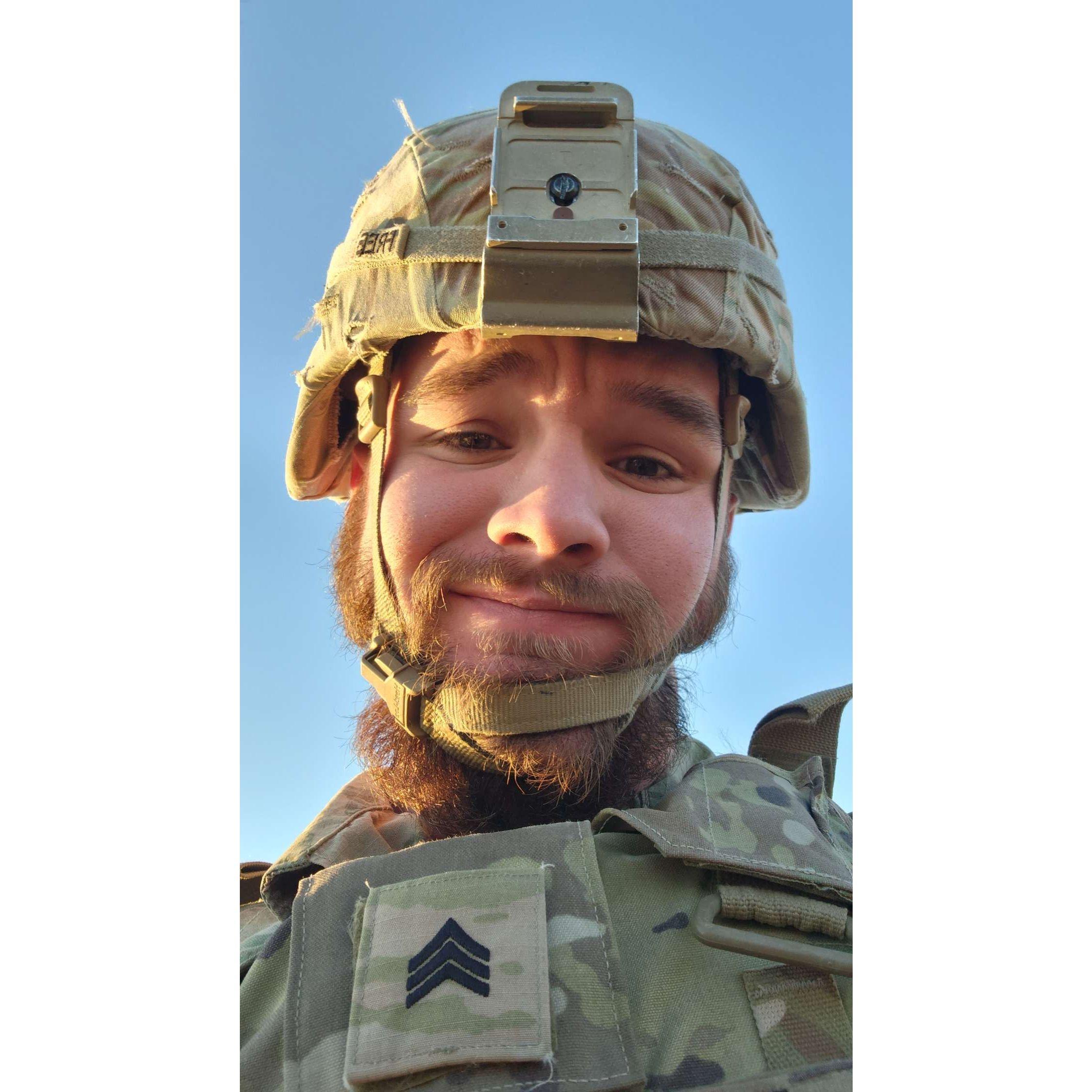 Bailey was still in the army and stationed in California...