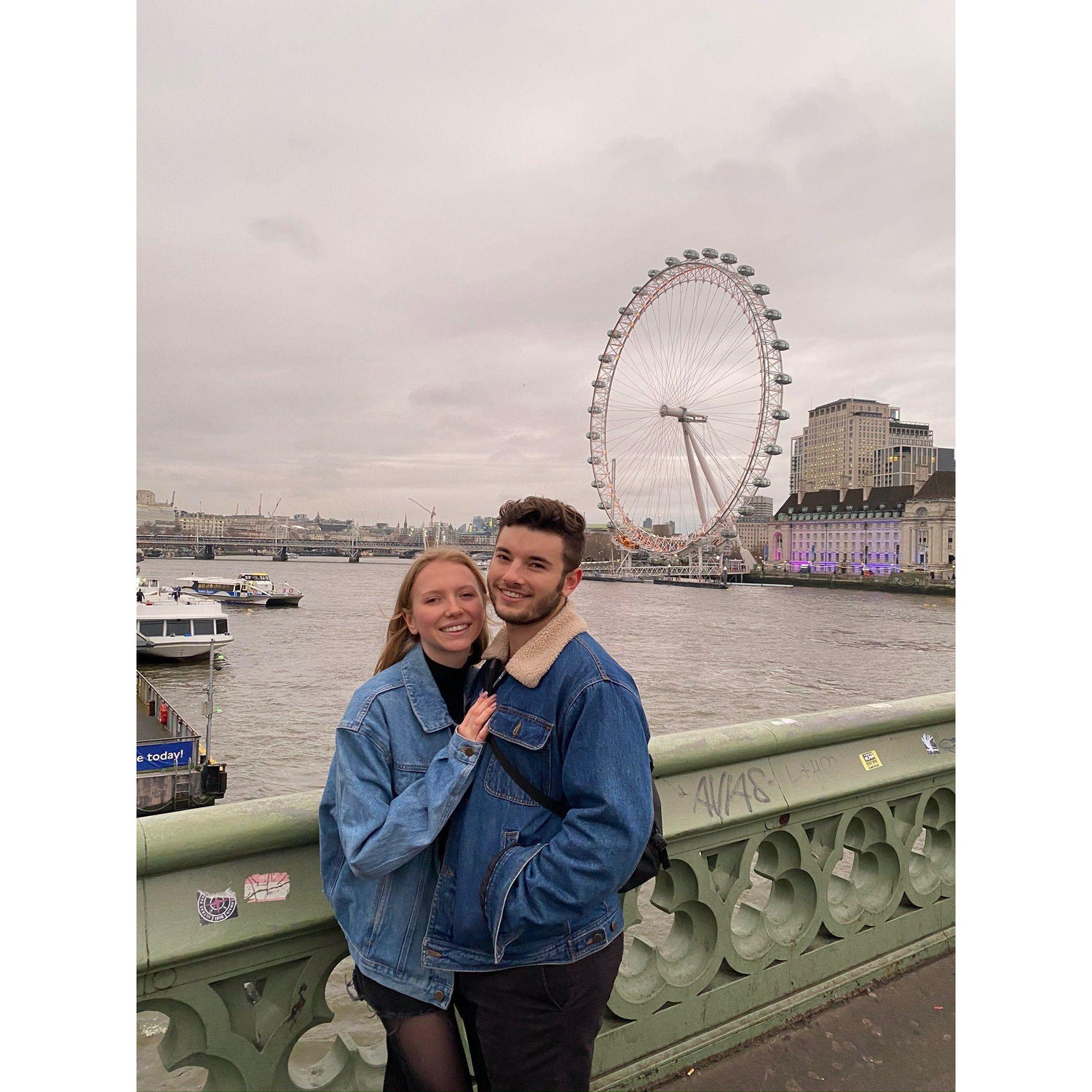 London trip was awesome, but it made us appreciate the California weather!