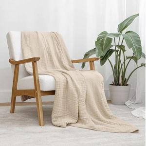 Muslin Cotton Blanket for Adults, Extra Large By Comfy Cubs
