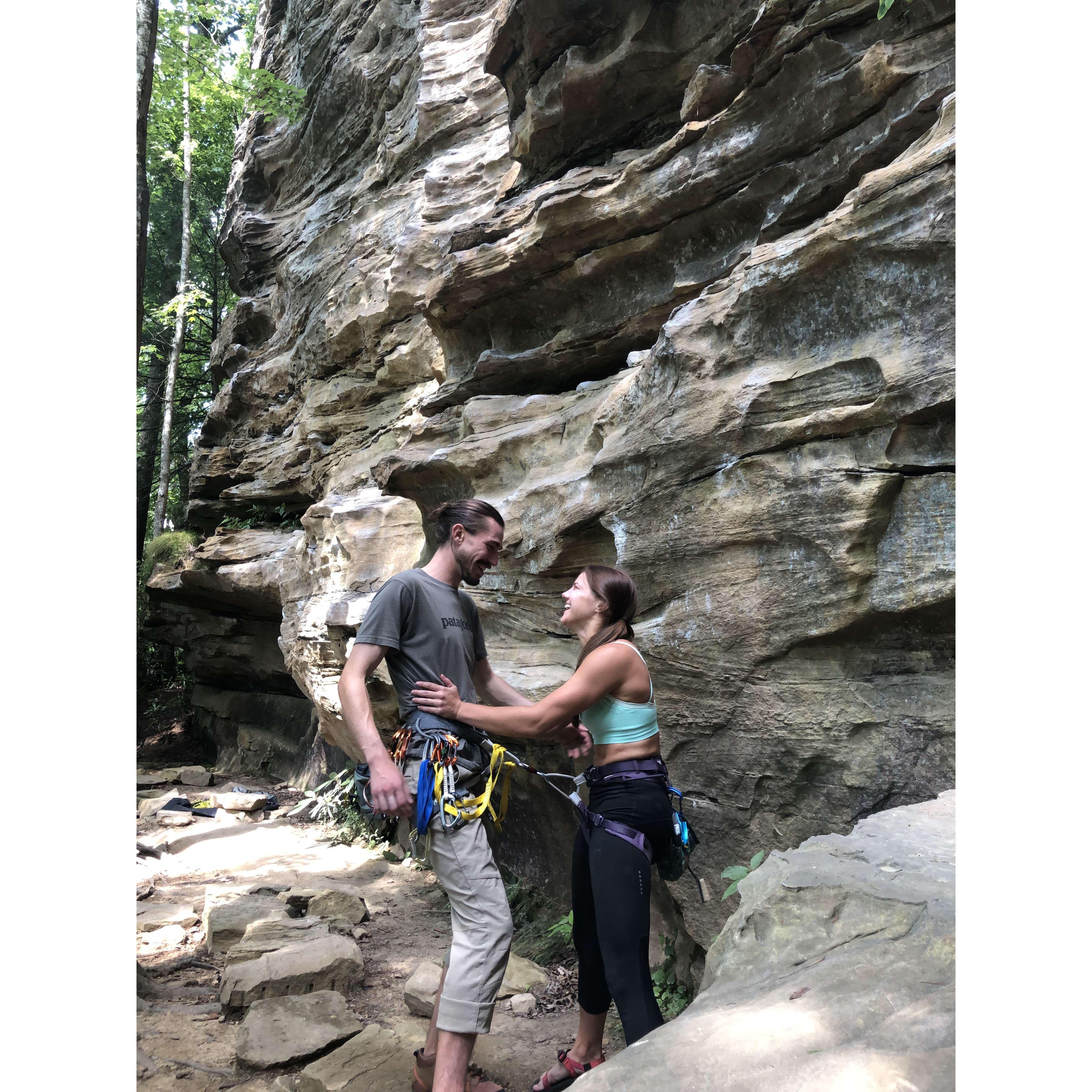 Climbing in RRG
