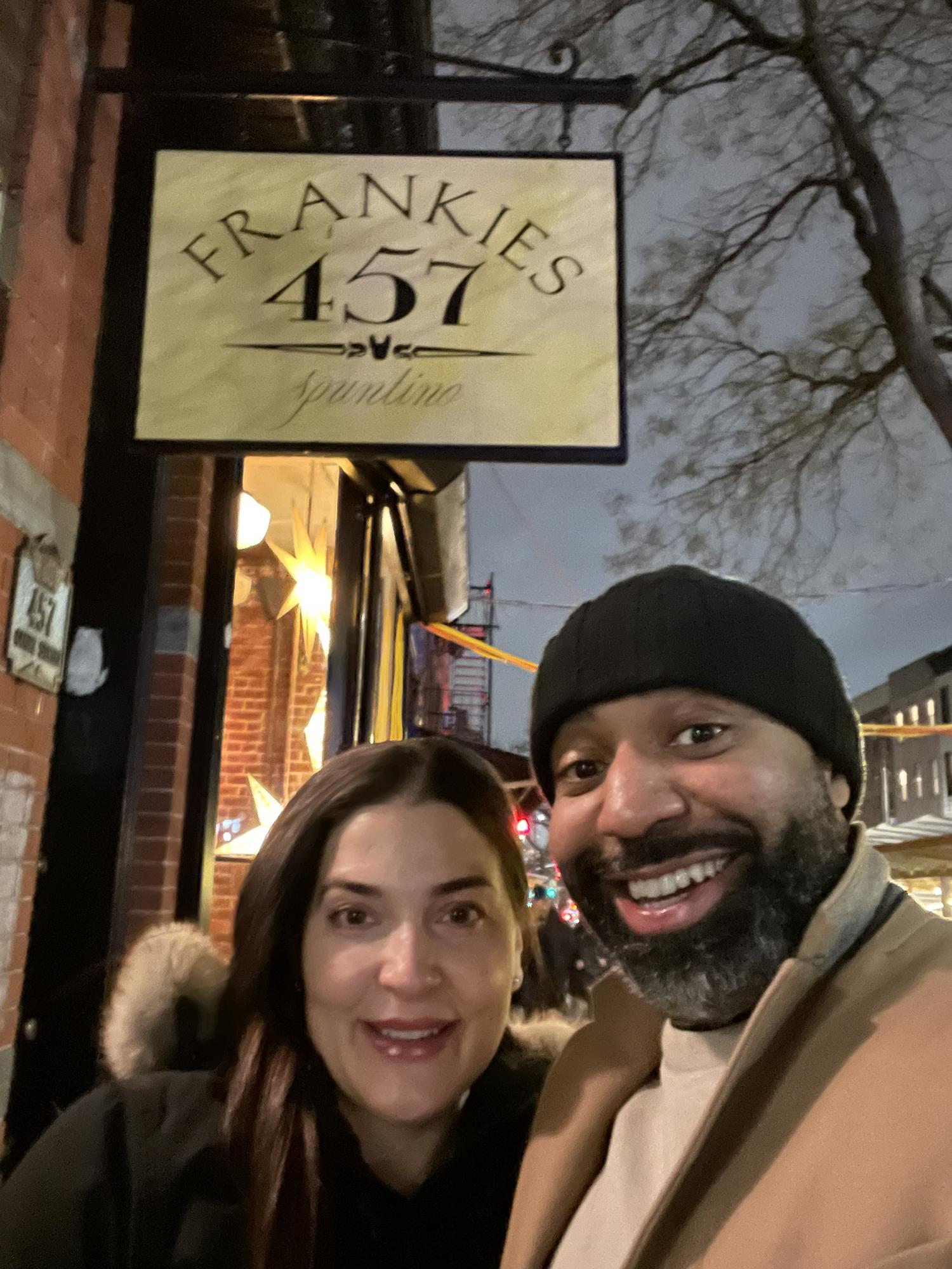 Booking our wedding at Frankie’s! 1/2022