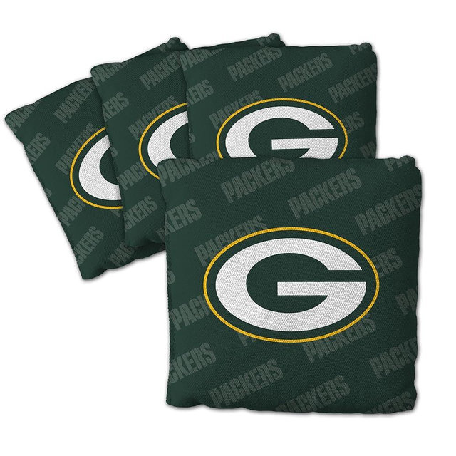 YouTheFan Officially-licensed NFL Set of 4 Cornhole Bags - All Weather regulation 6” x 6” size - Designed in USA