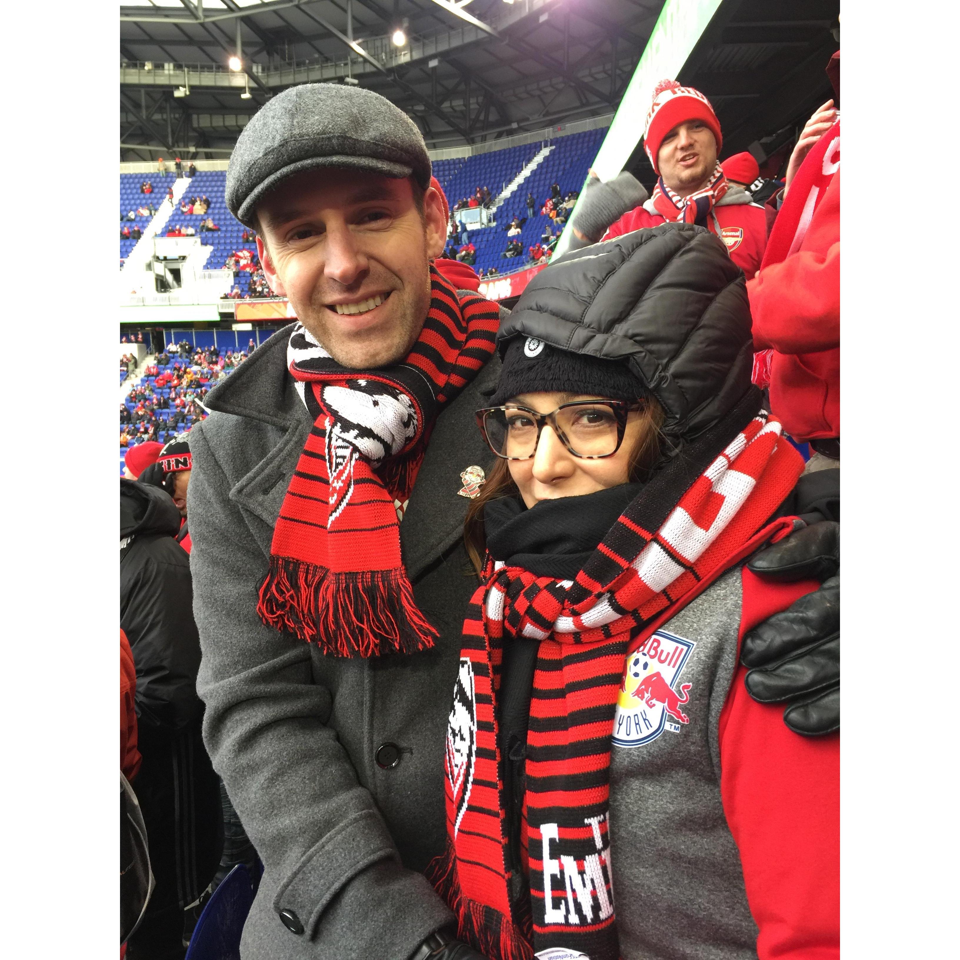 It was a cold opening match of the season!