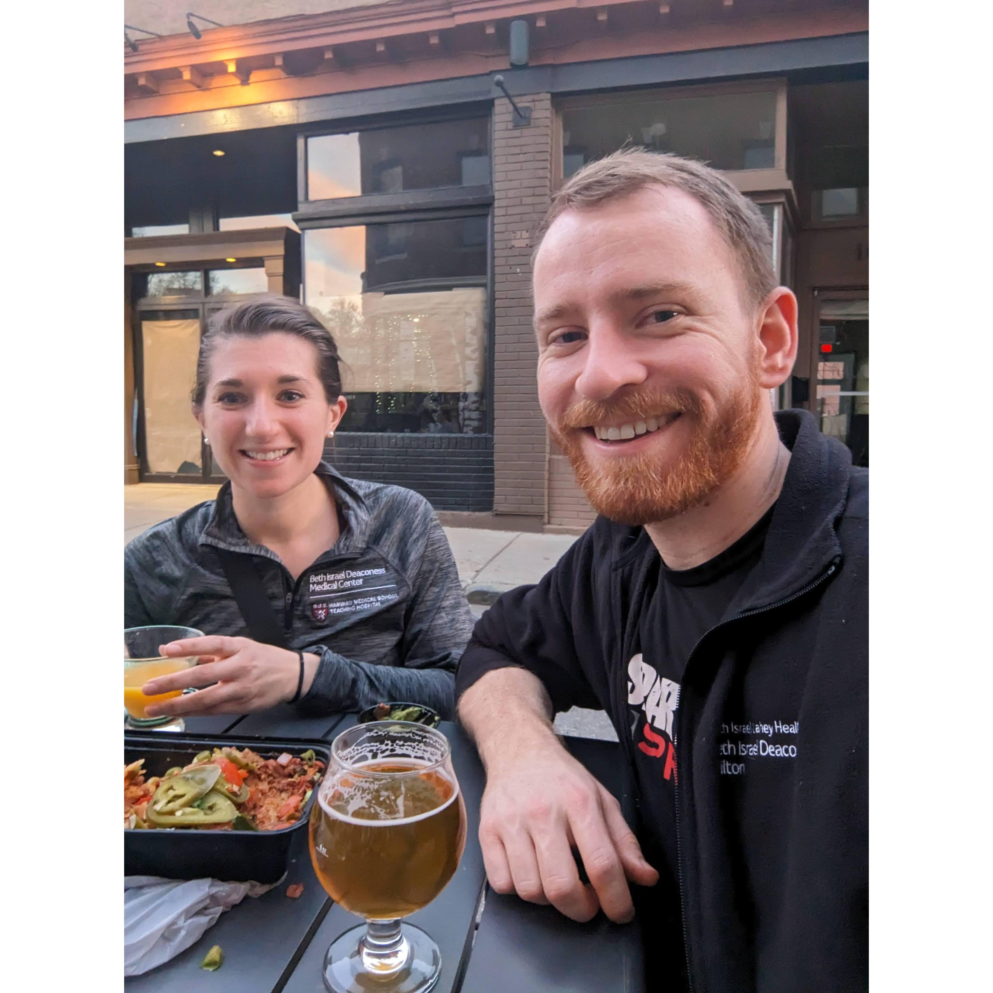 One of our favorite post-shift rituals- Distraction Brewery in Boston