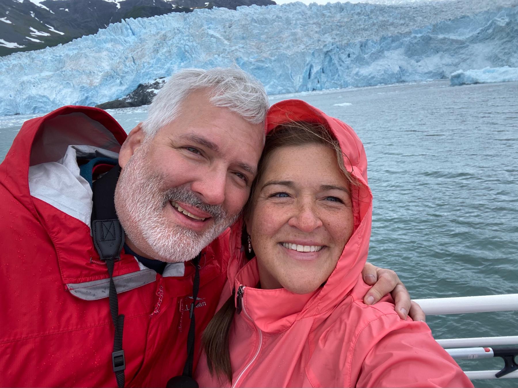 The Kenaii Glacier in Alaska.