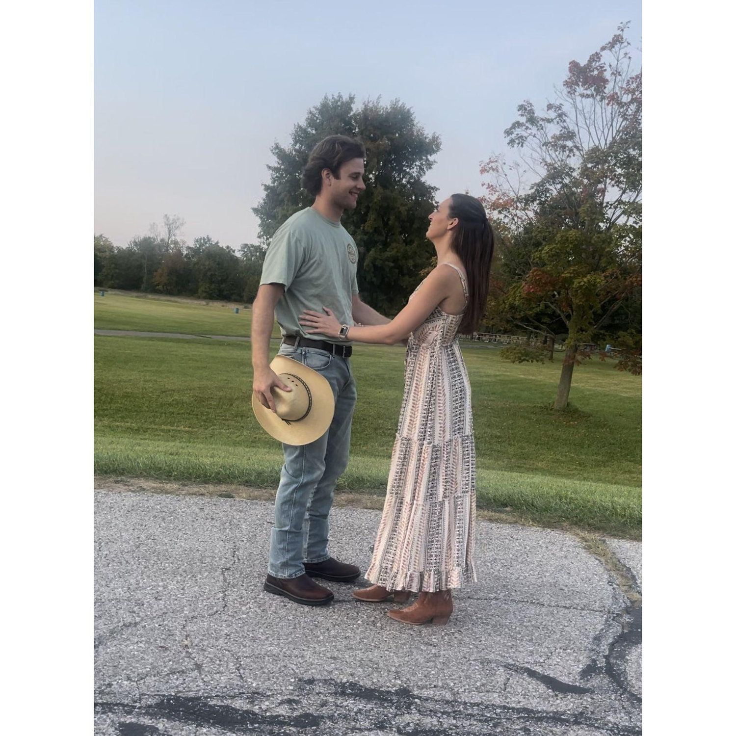 Before they knew it, they were together for a year (and Nick went through his cowboy phase)