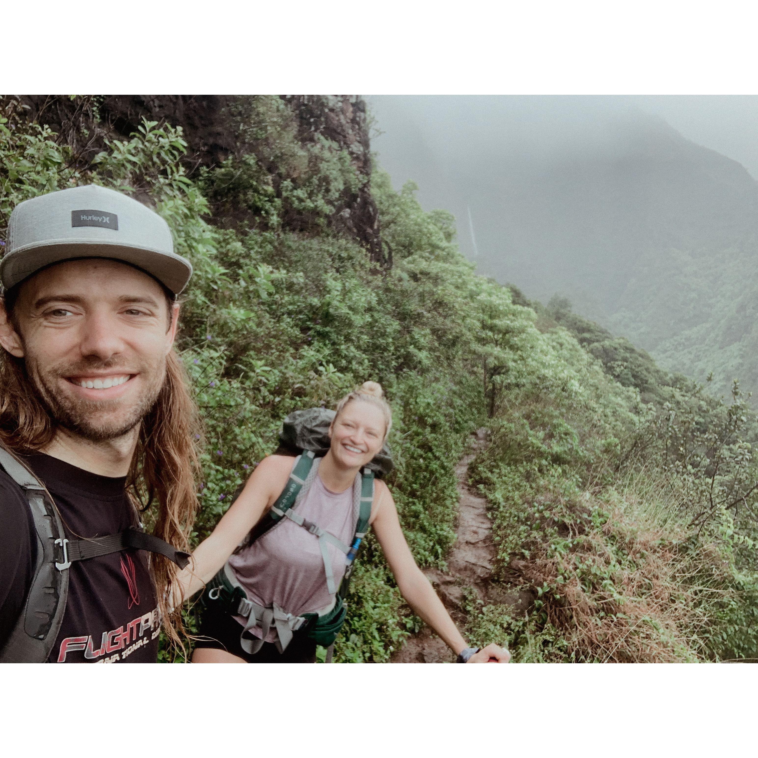 Backpacking in Kauai, HI