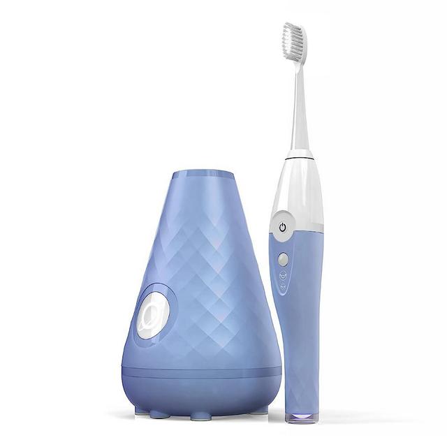 TAO Clean Umma Diamond Sonic Toothbrush and Cleaning Station, Electric Toothbrush with Ergonomic Handle, Dual Speed Settings, Deja Blue