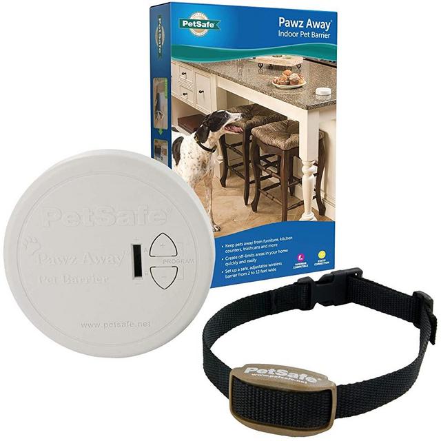 PetSafe Pawz Away Pet Barriers with Adjustable Range, Pet Proofing for Cats and Dogs, Static Stimulation – Wireless Pet Gate Keeps Areas Off Limits, Battery-Operated