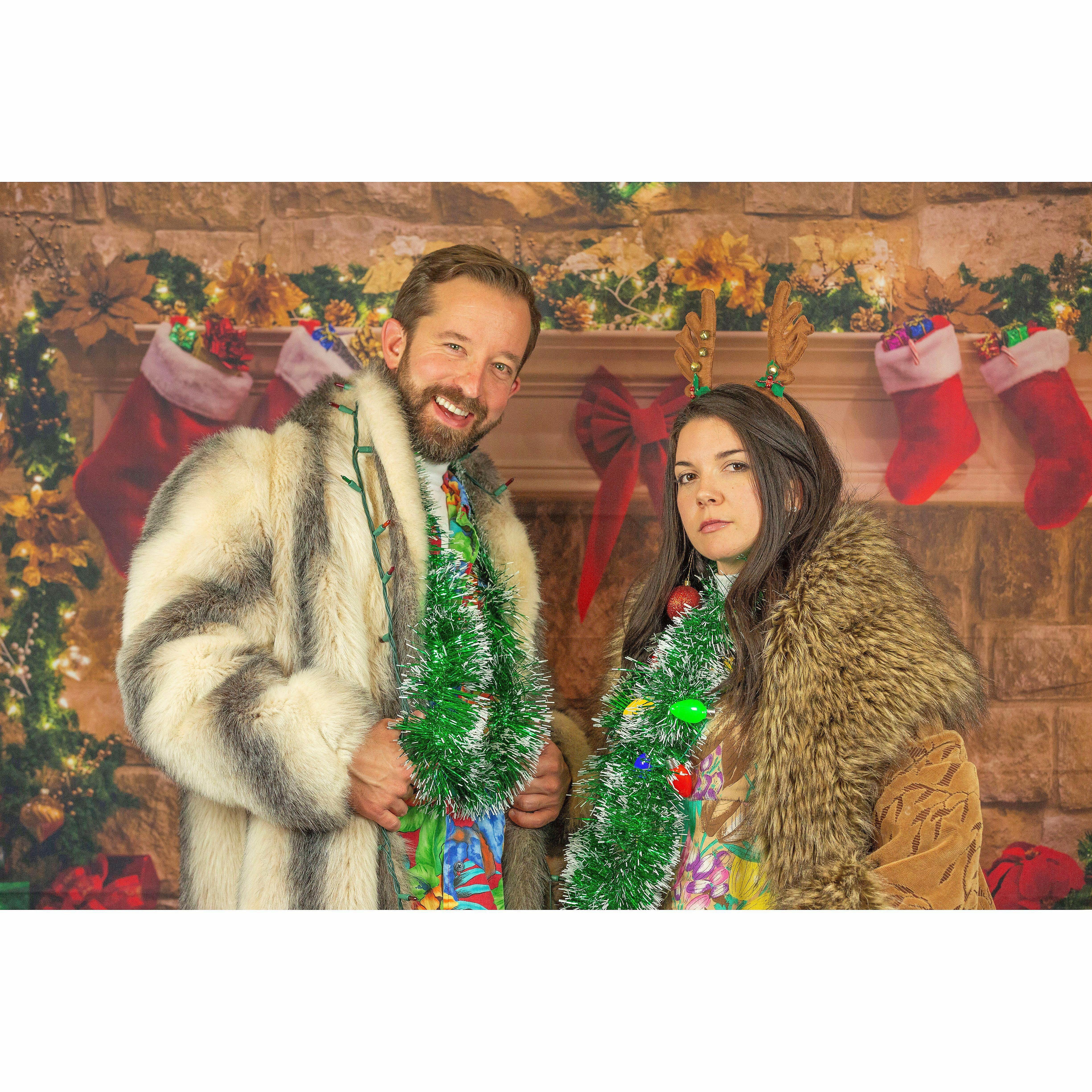 Attending the unforgettable annual holiday party of Hanna & Bobby's, Ft. Collins, CO (Dec. 2019)