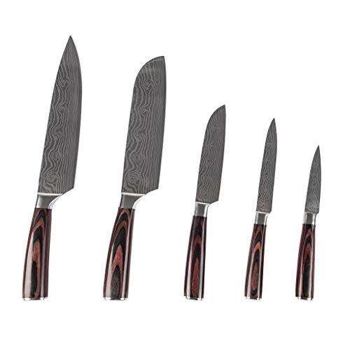 Yatoshi 5 Knife Set ProKitchen Knife Set Ultra Sharp High Carbon