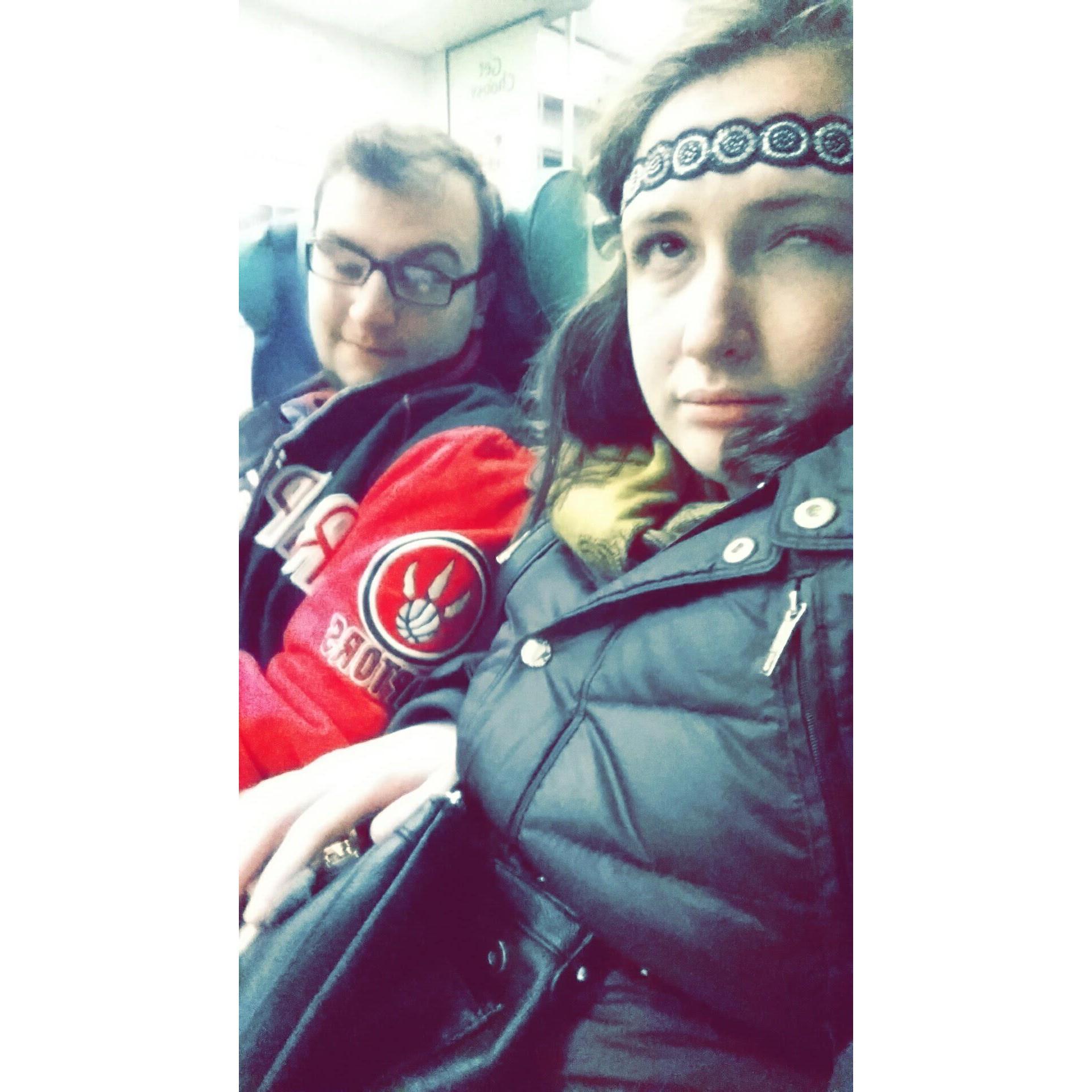 On the LIRR back from Raptors vs. Nets