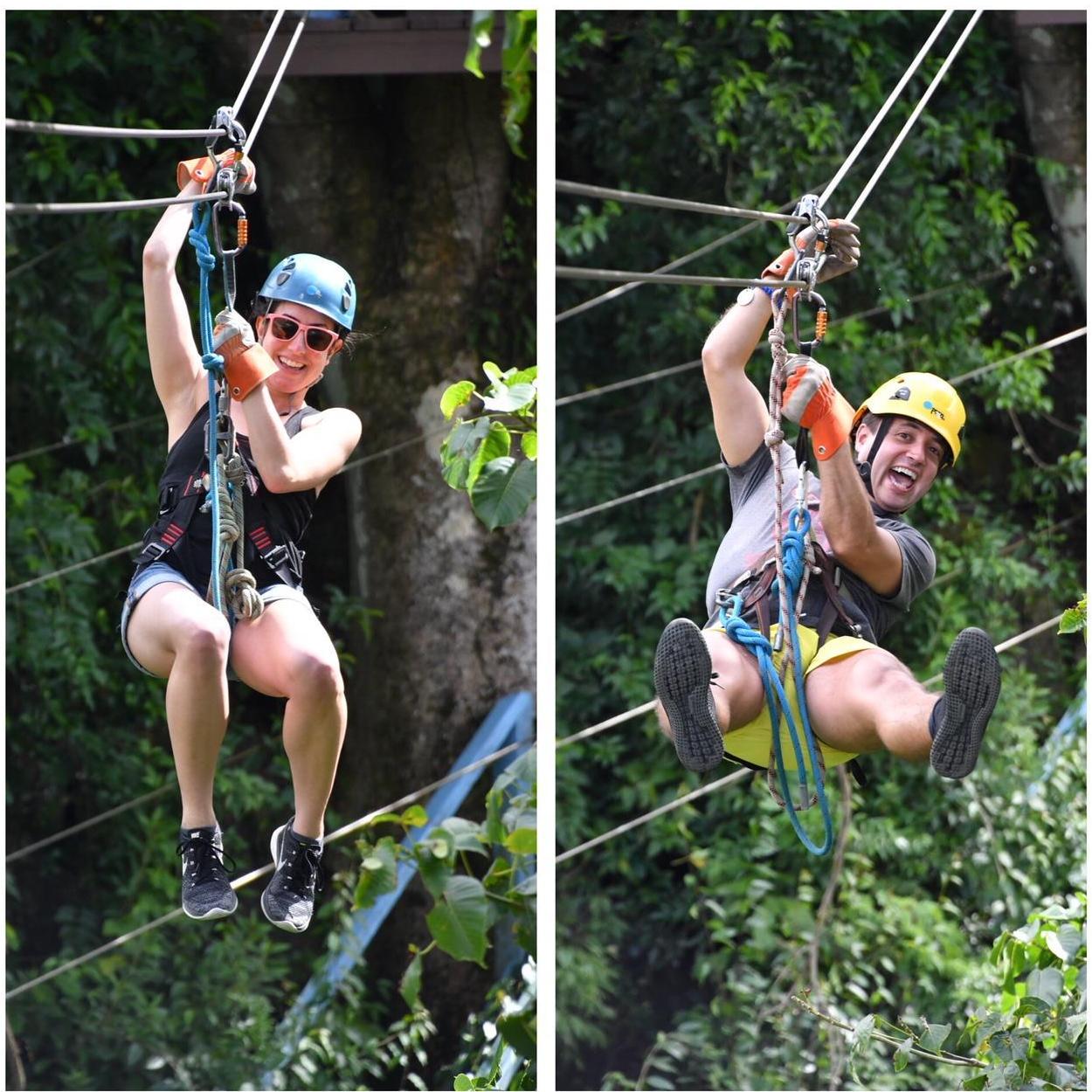 Ziplining in Antigua