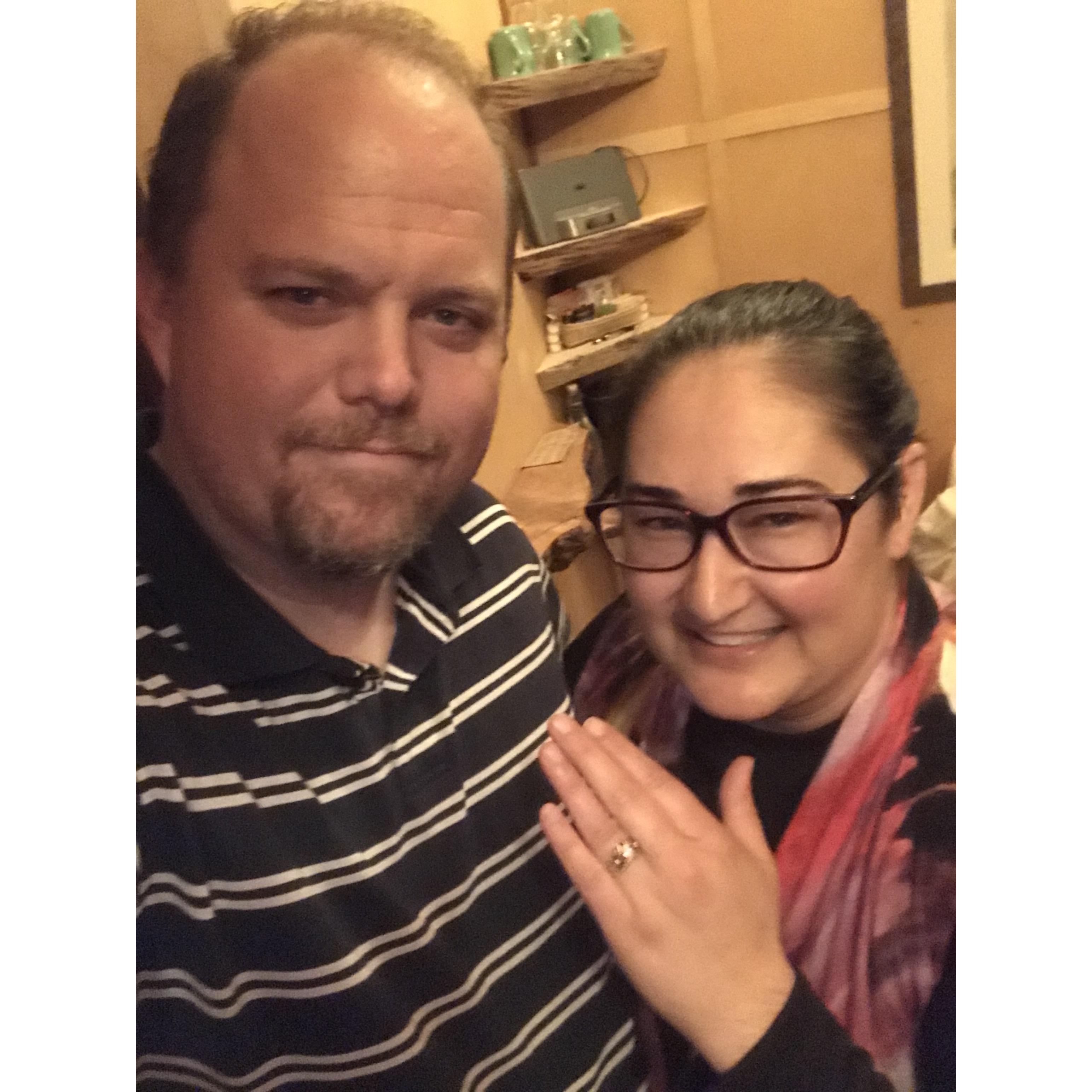 Picture taken right after Justin proposed