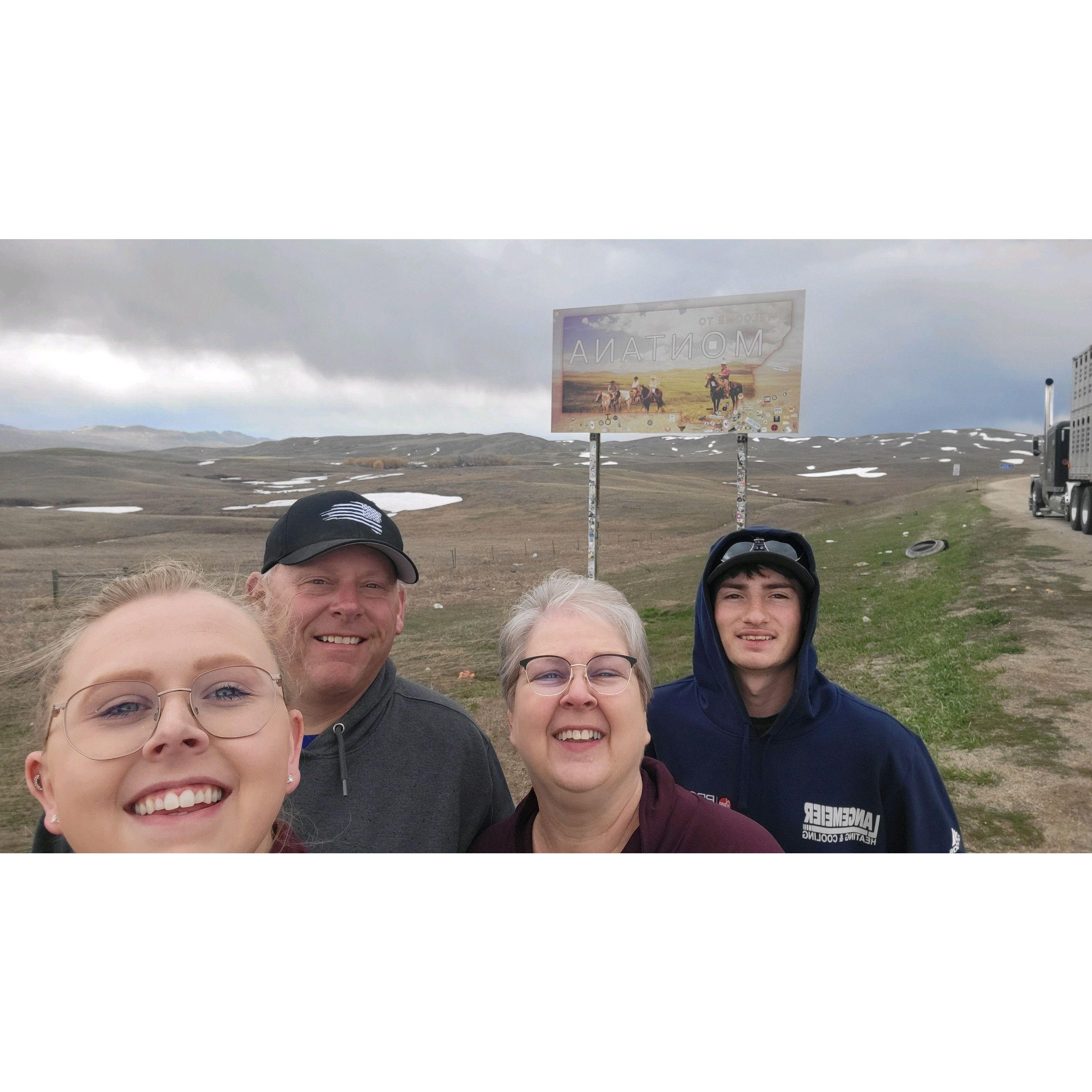 The day we moved to Montana, 2023.