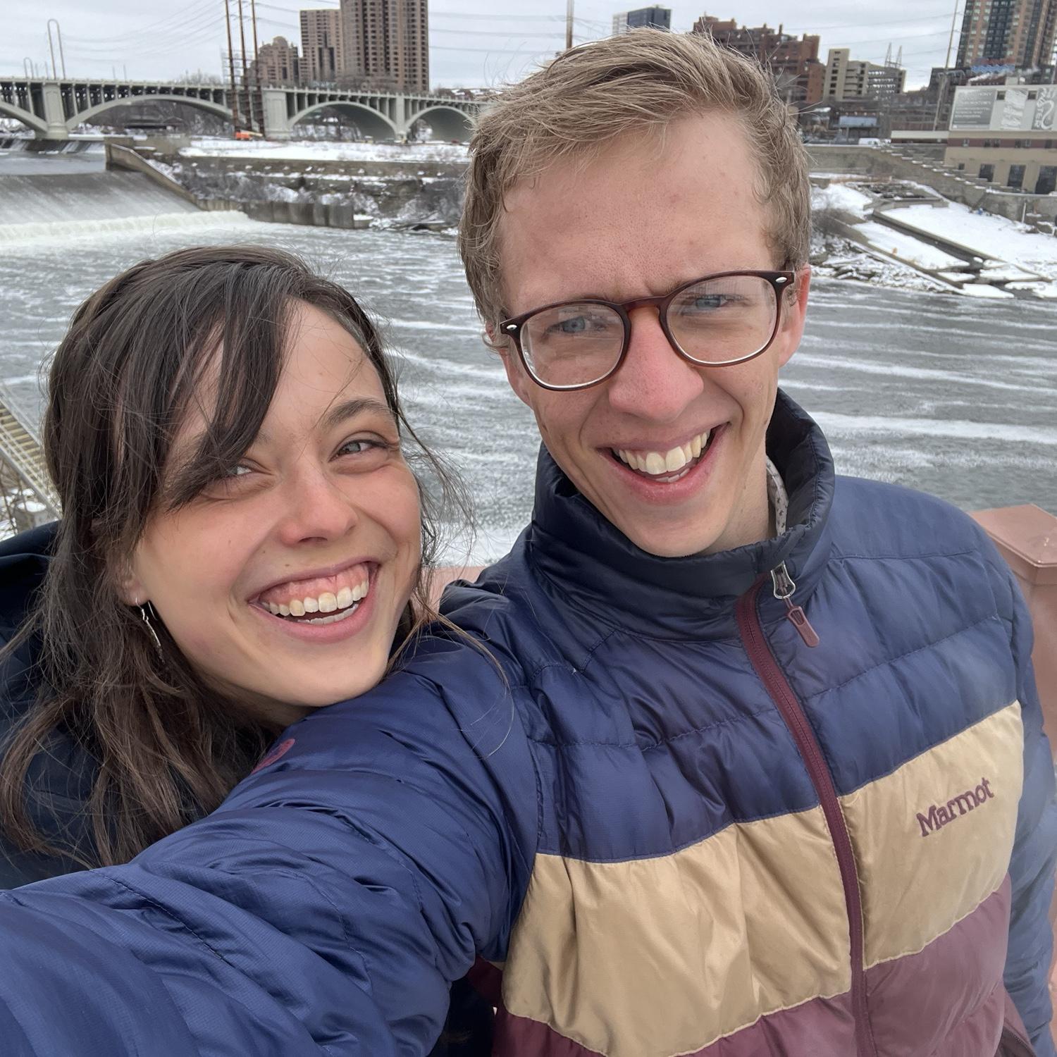 Valentine's Day 2026. We went to a Native American restaurant and for a walk in Minneapolis!