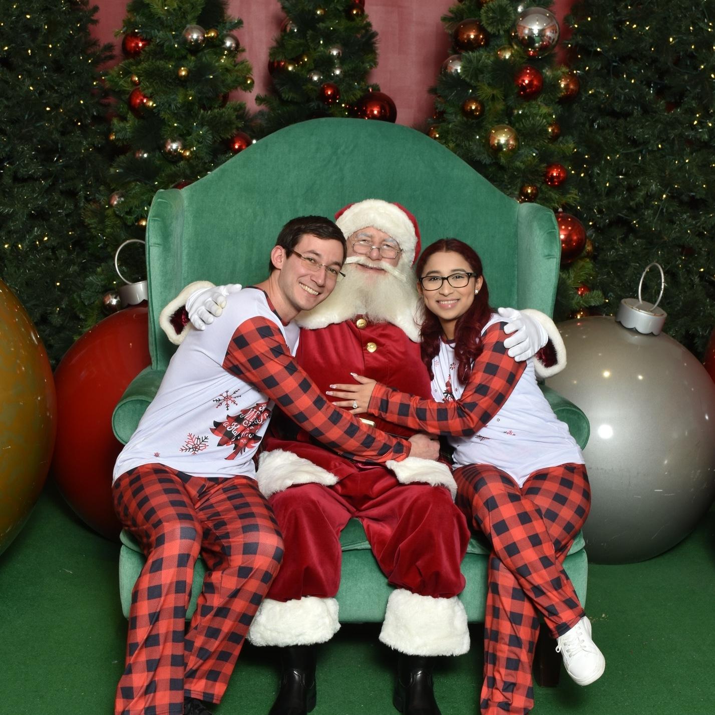 Our first time visiting Santa together.