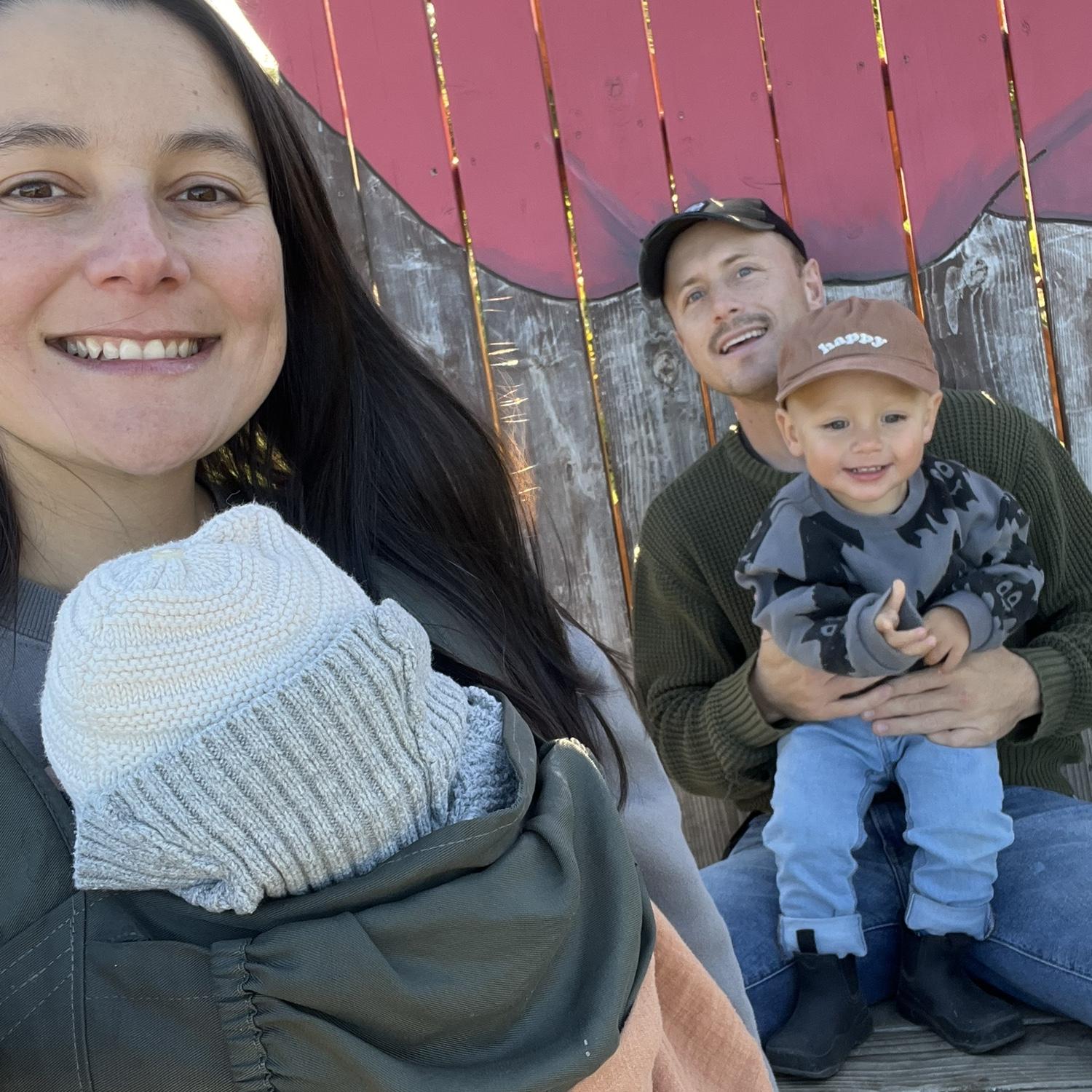 One of our first family adventures with Otto - Apple picking.