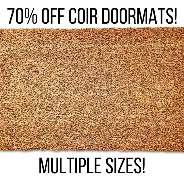 Blank Coir Doormat, Coir Door Mat, Front Door Mat, Welcome Mat, Outdoor Door Mat, Blank Doormat, Plain Doormat, No Design, Bulk Doormats