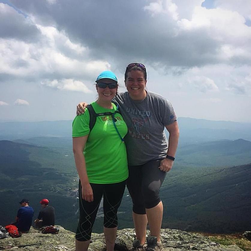 On the top of the highest peak in Vermont