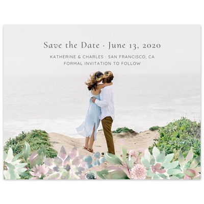 Pink Wedding Digital Save the Date - Cricket Landscape