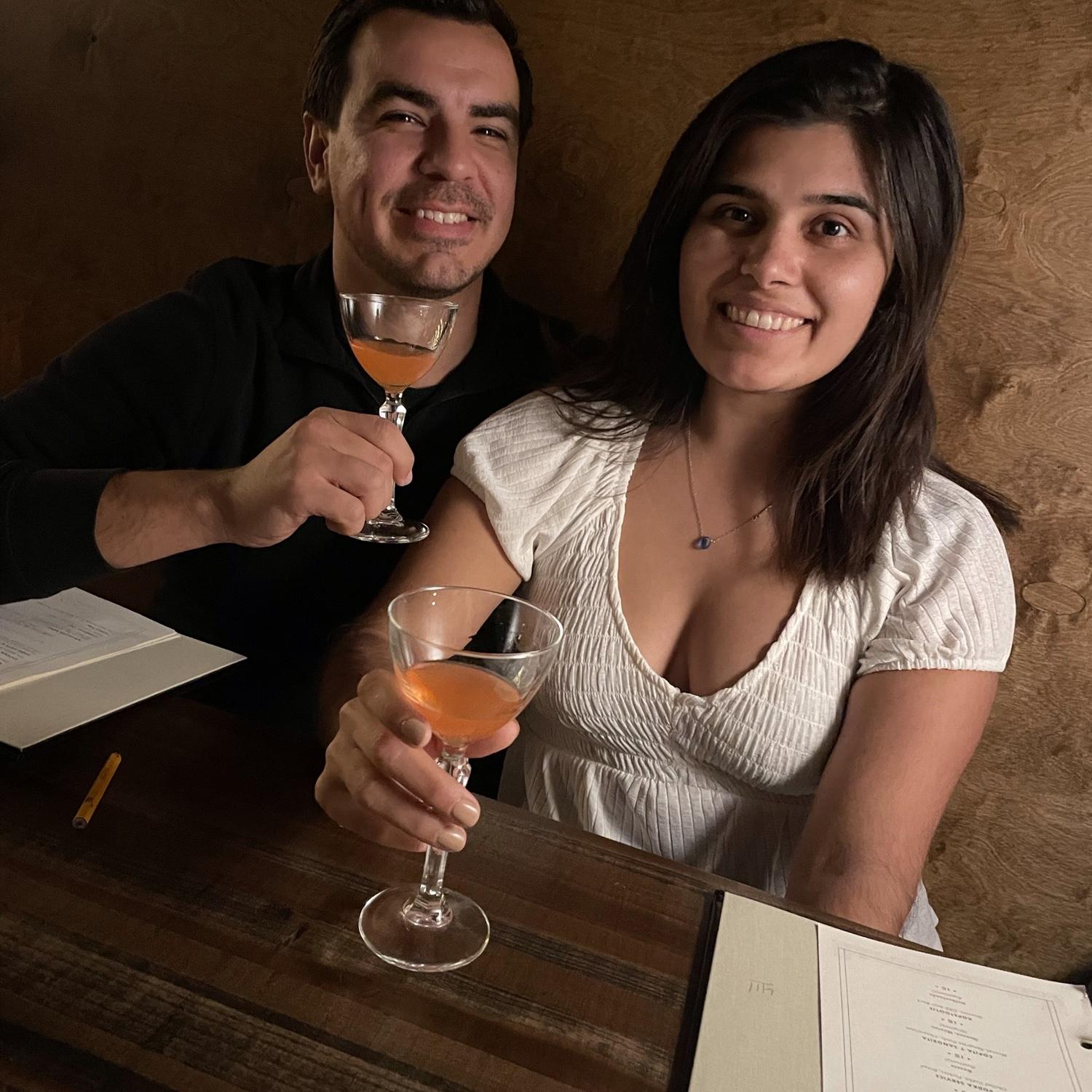 Robert and Madeline at local Sacramento speakeasy, the Roost!