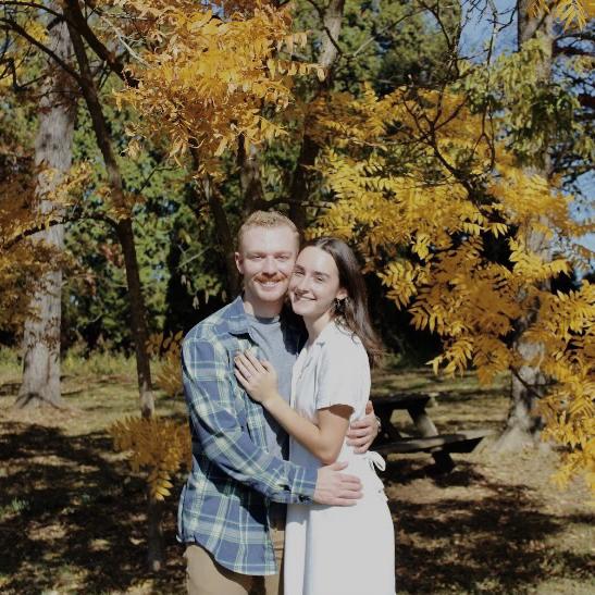 when he actually proposed at Blandy Arboretum!