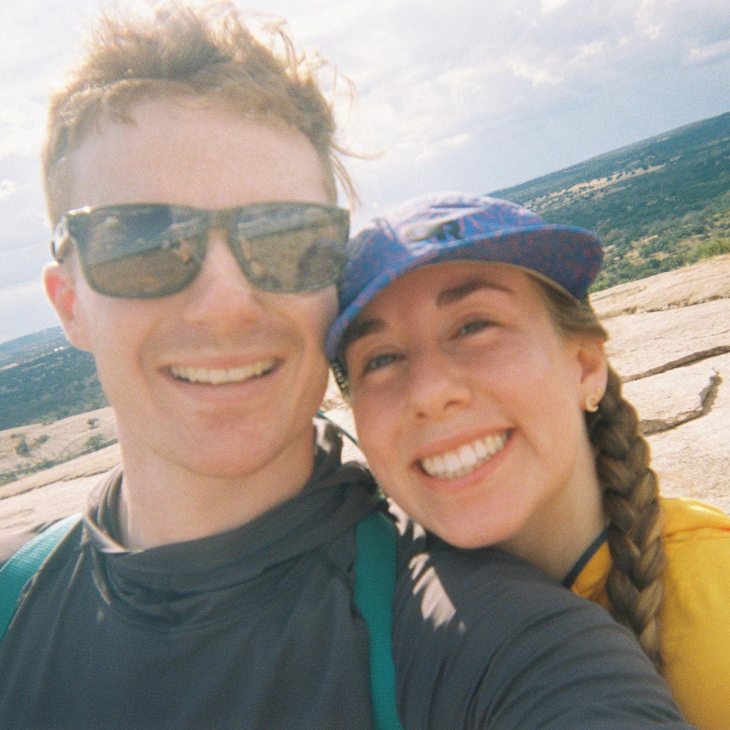 Our first camping trip (I can't say sleeping in a tent in the middle of summer was our best idea).
