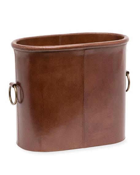 Pigeon and PoodleOgden Oval Leather Magazine Holder