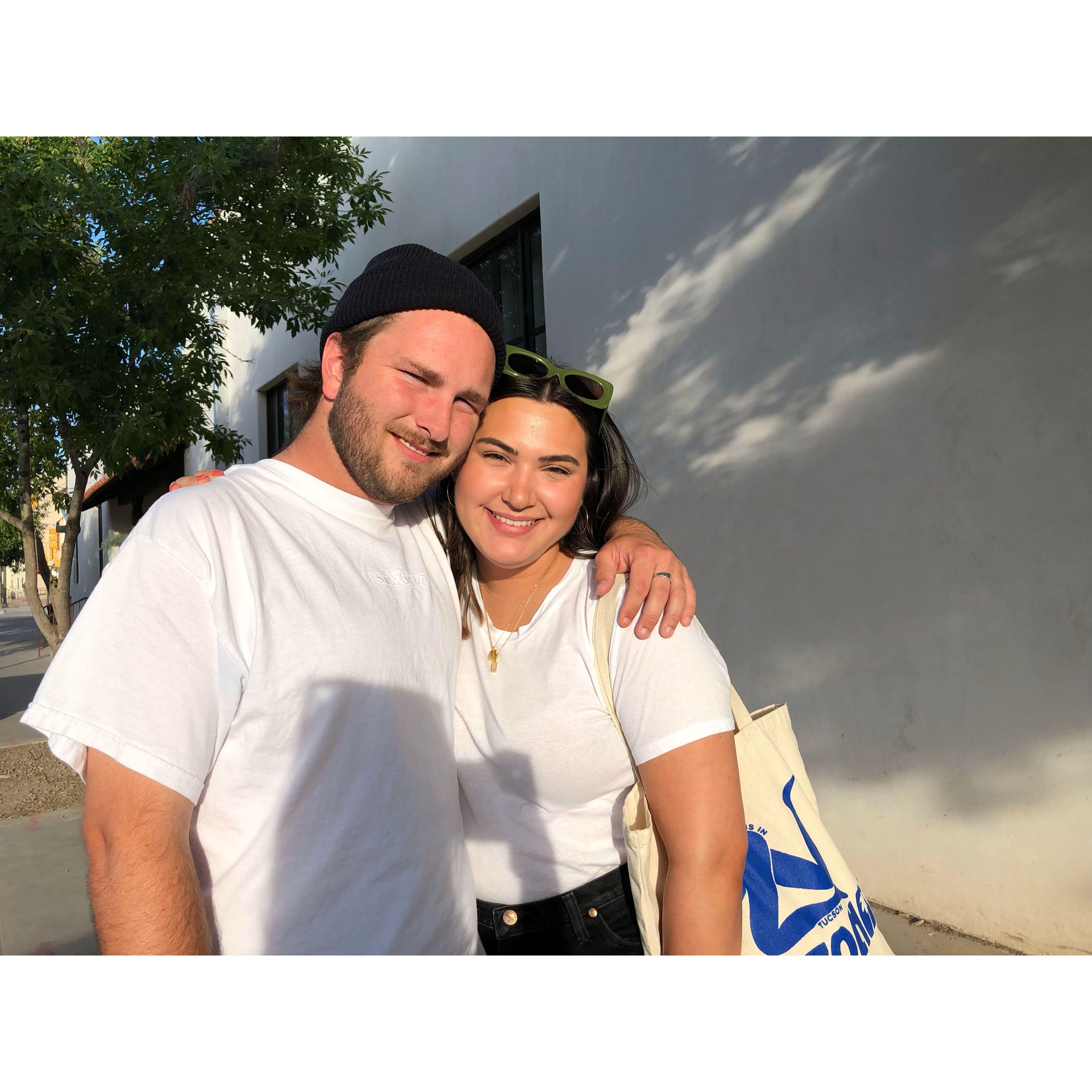 2019 - Enjoying lunch in Tucson