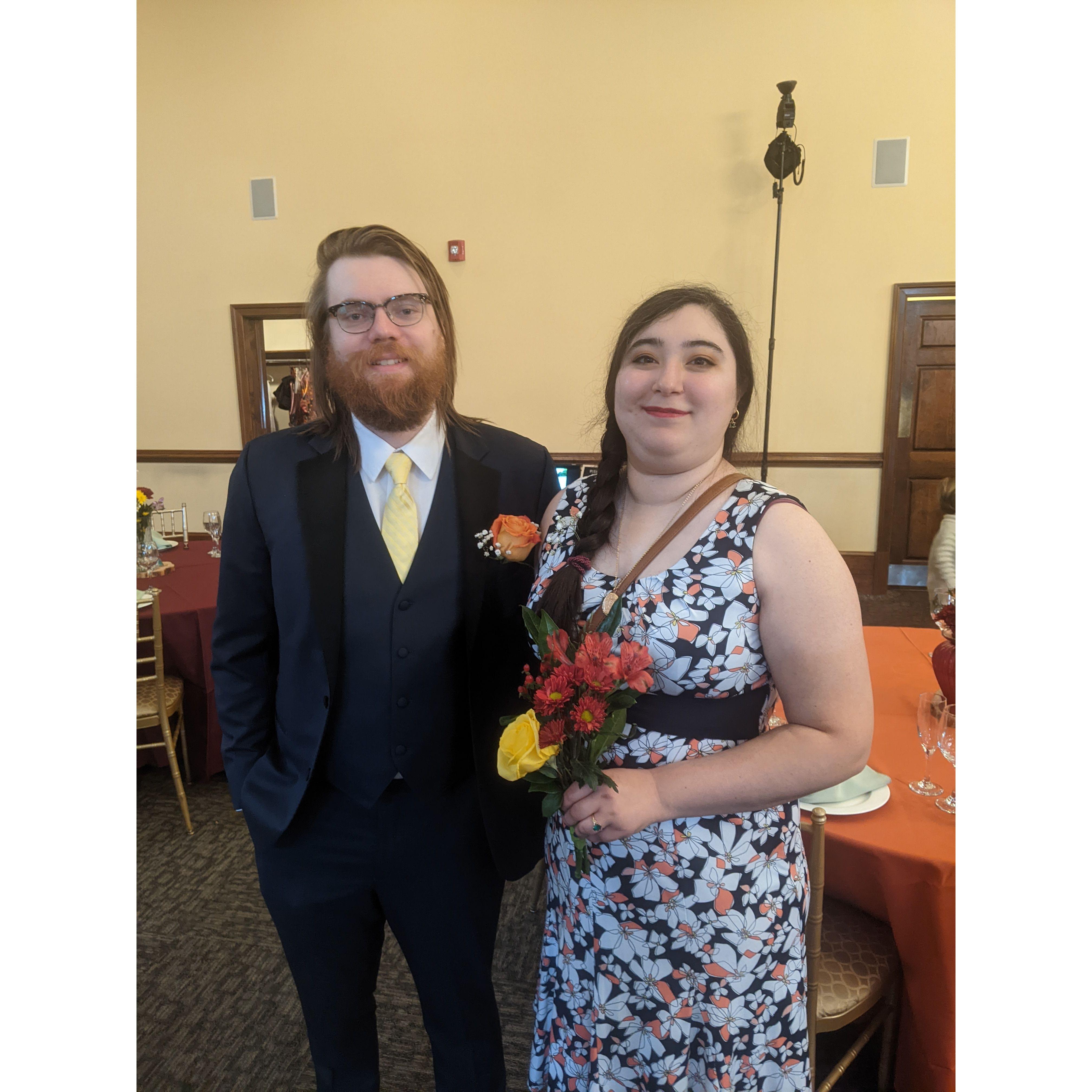 This was at my sister Lora's wedding reception.