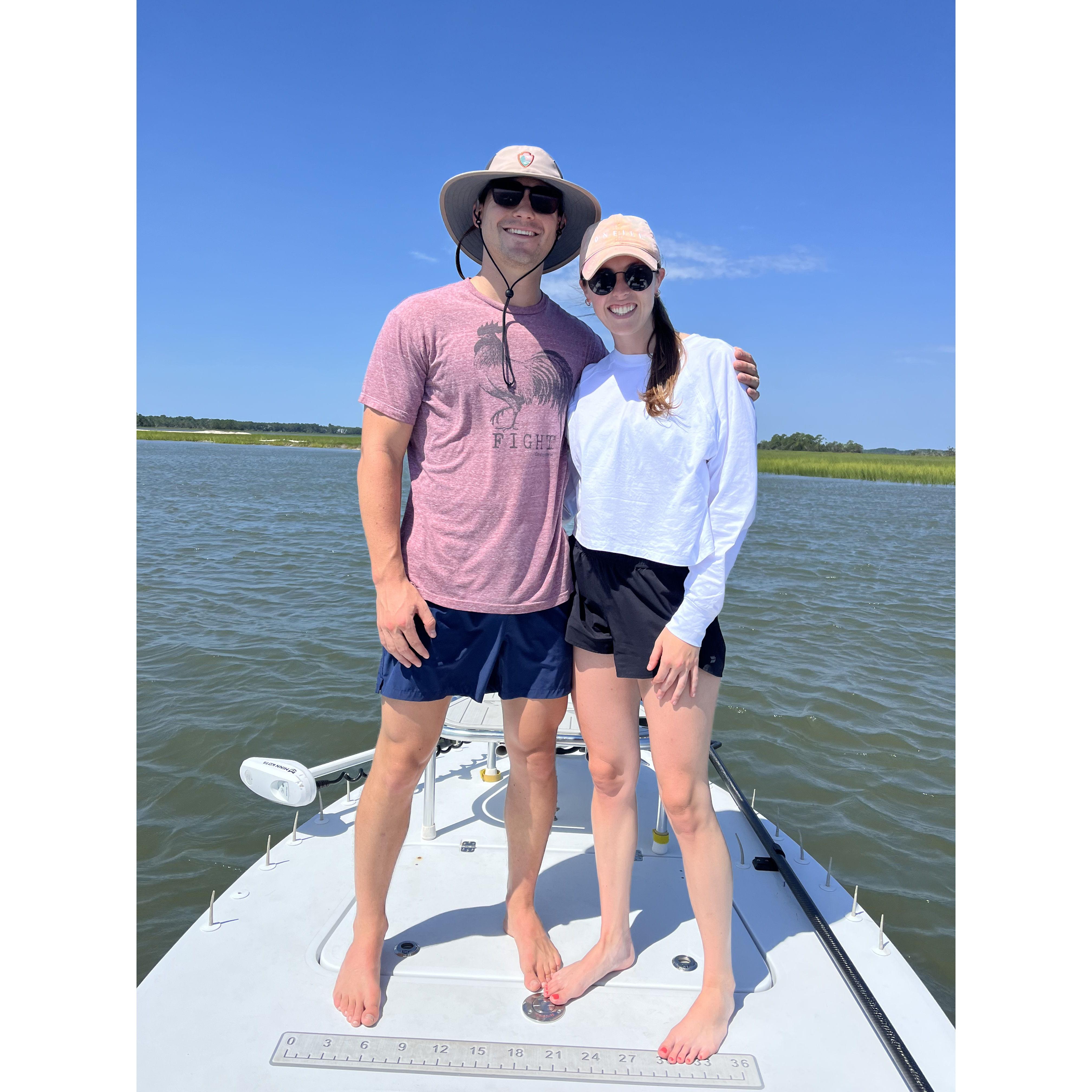 Fly Fishing charter in Charleston for our 5 year anniversary - July 22, 2023