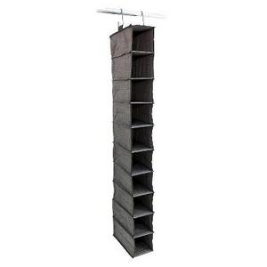 Product description page - 10-Shelf Hanging Closet Organizer - Gray Birch - Threshold™