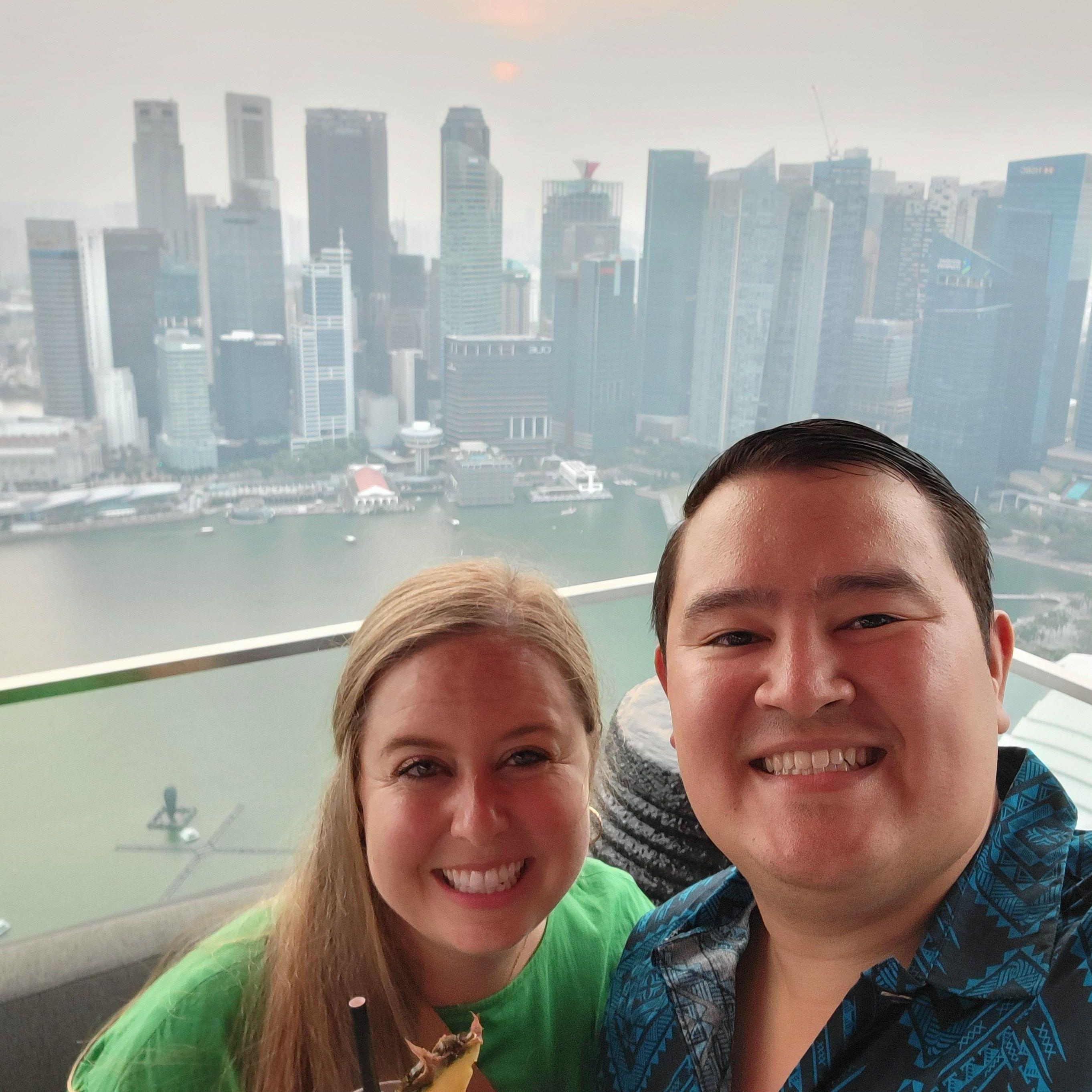 From the top of the Marina Bay Sands, Singapore, 2023