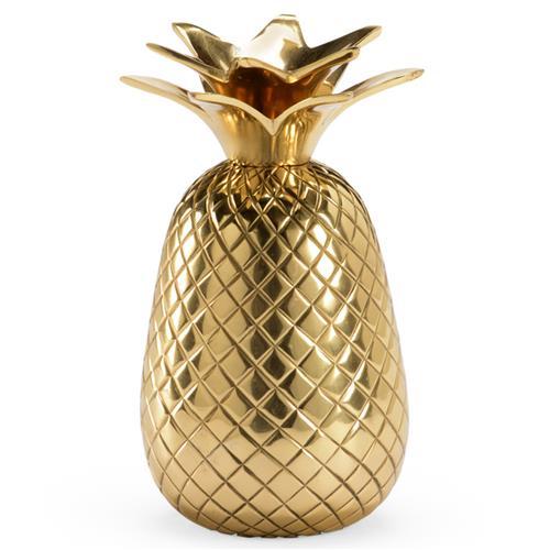Brass Pineapple Candle Holders - Kathy Kuo Home
