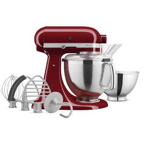 Artisan® Series 5 Quart Tilt-Head Stand Mixer with Premium Accessory Pack - Empire Red | KitchenAid US