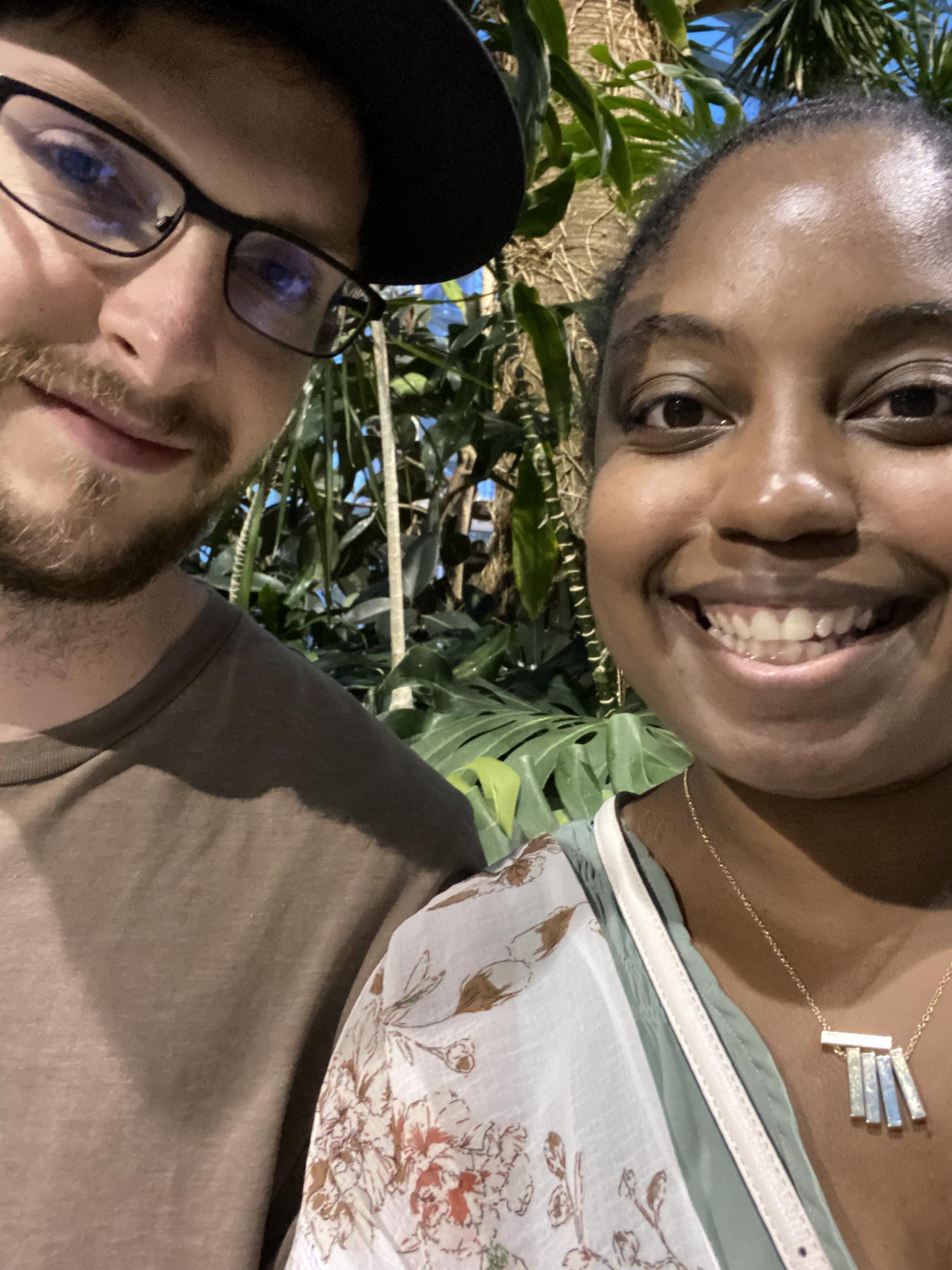A botanical garden selfie in Chicago