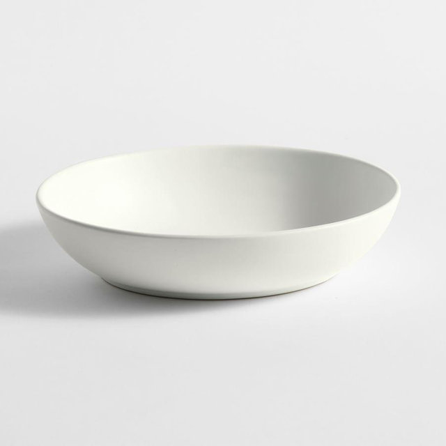 Mason Stoneware Oval Serving Bowl, Medium (9" W x 11" L) - True White