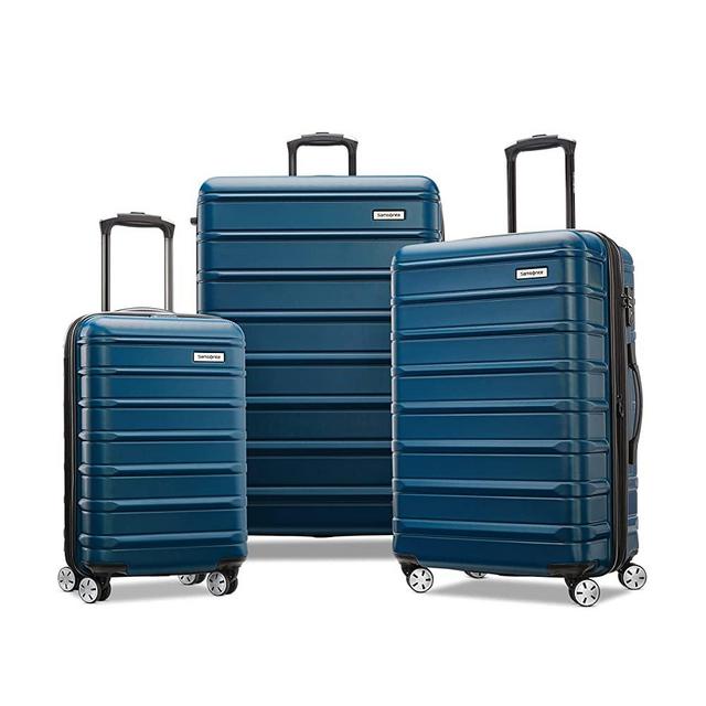 Samsonite Omni 2 Hardside Expandable Luggage with Spinner Wheels, 3-Piece Set (20/24/28), Lagoon Blue