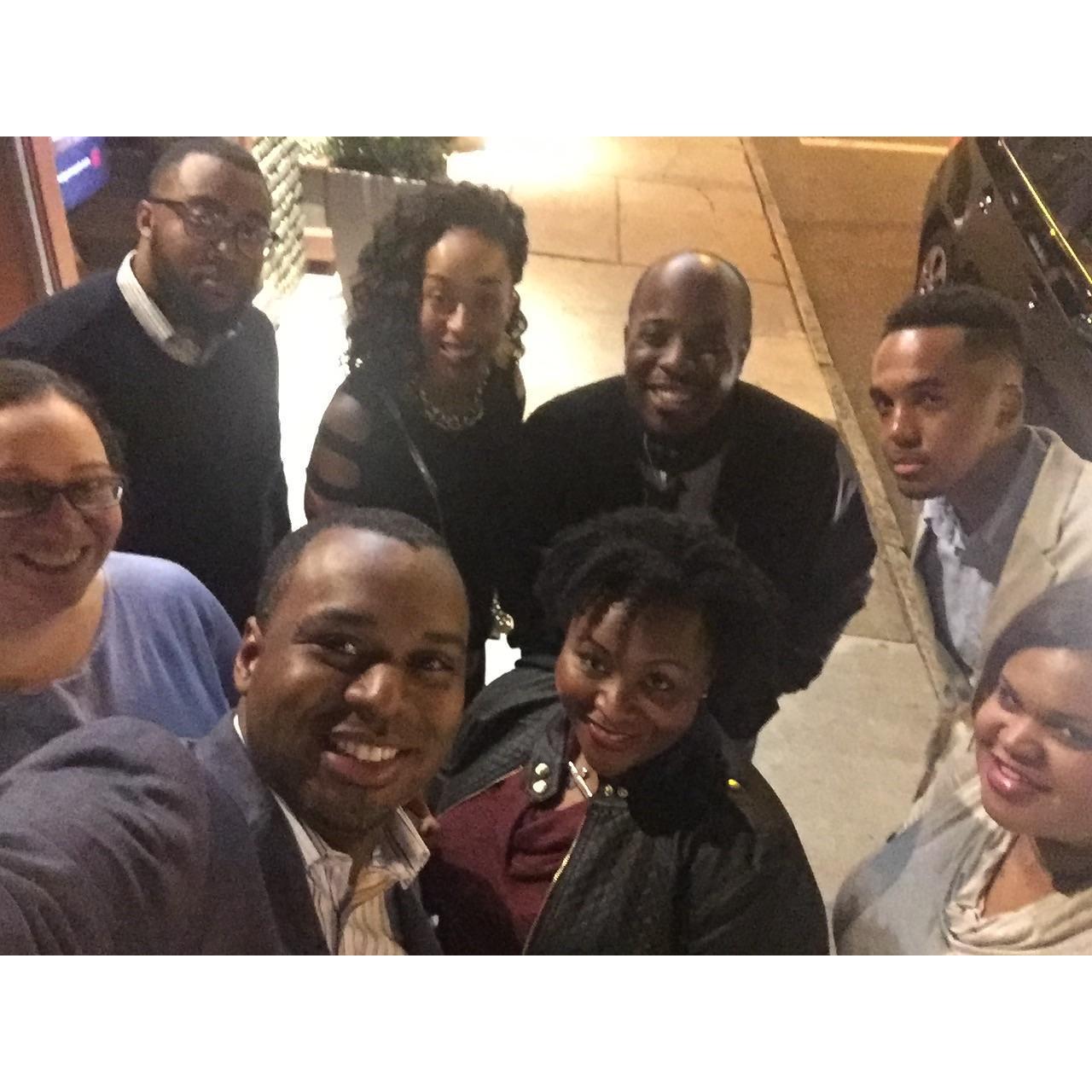 Dinner with friends after a Christmas concert at Mississippi Boulevard Christian Church. Memphis, TN -December 2015