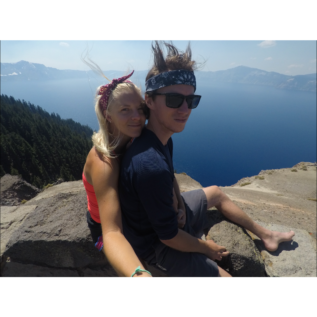 Crater Lake! A stop on our first road trip together in 2017, where the idea to hike the PCT was formed.