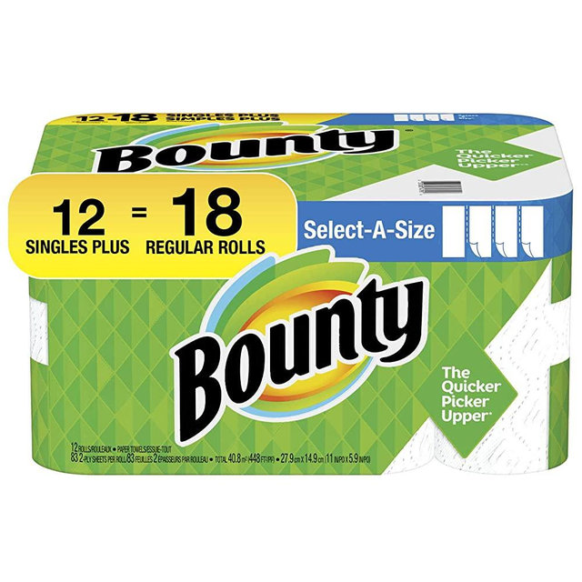 Bounty Select-A-Size Paper Towel, White 996 Count