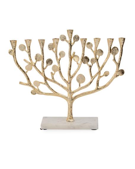 Michael Aram Botanical Leaf Gold Menorah