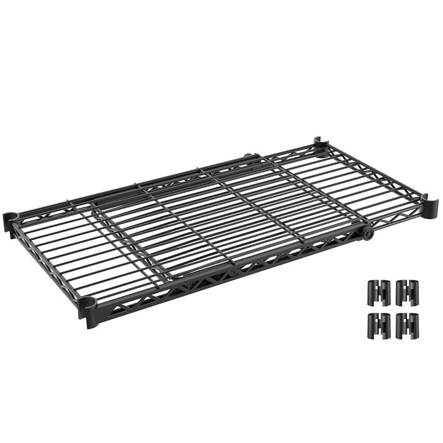 VIPEK Expandable Wire Shelf for Clothes Rack, Adjustable Length from 2' to 3'5", Suitable for X1, X2, X20, X3, X3 Plus, X4, X5 Clothes Rack Quick Installation, Black