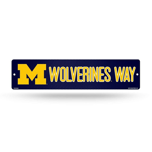 NCAA Rico Industries Plastic Street Sign Plastic 4" x 16" Street Sign