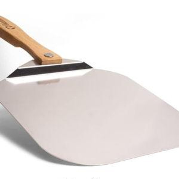 Chef Pomodoro Aluminum Metal Pizza Peel with Foldable Wood Handle for Easy Storage, Pizza Spatula, Gourmet Luxury Pizza Paddle for Baking Homemade Pizza Bread (12 inch)
