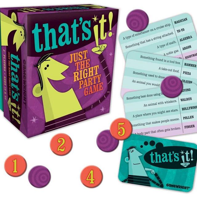 Gamewright That's It! Just The Right Party Game Multi-colored, 5"