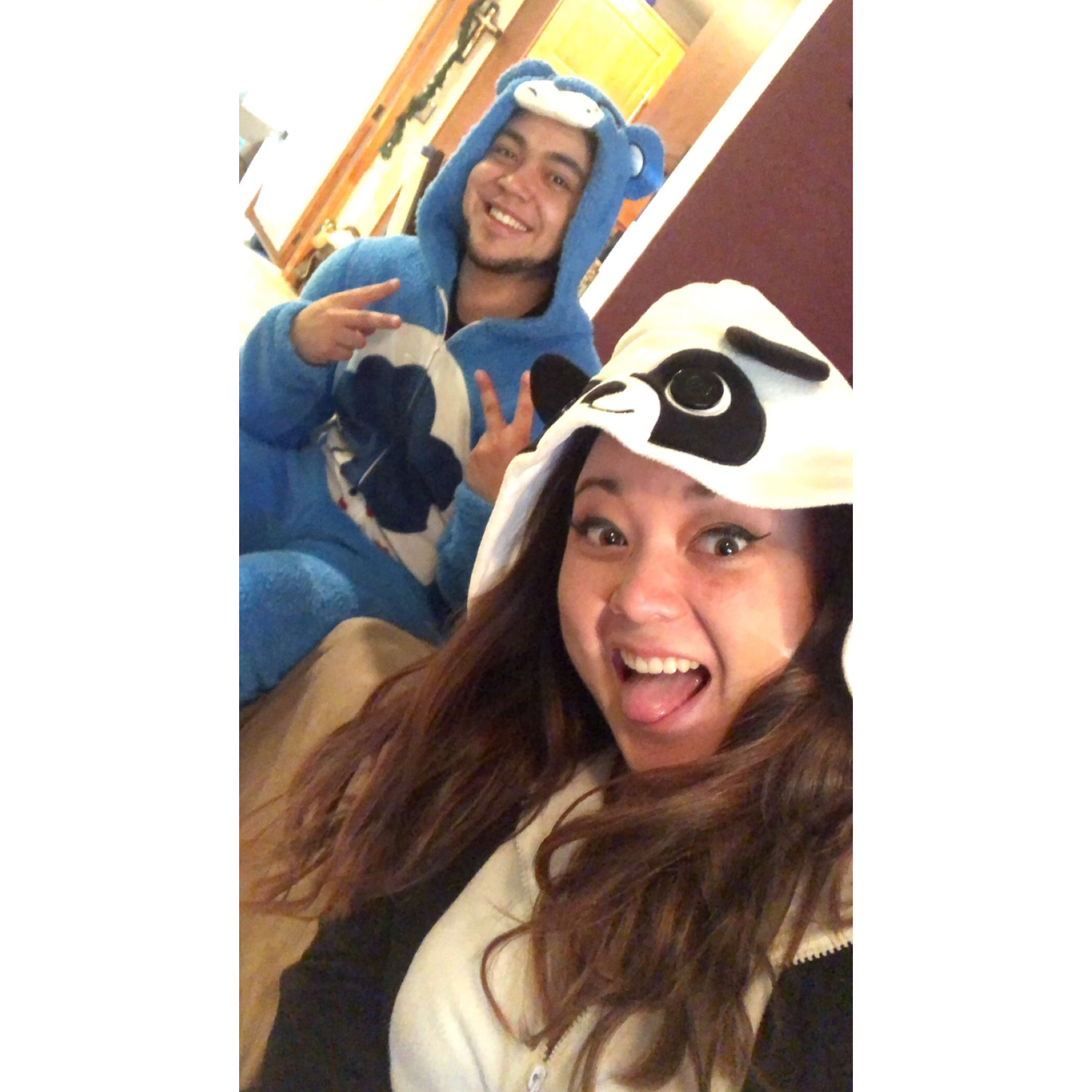 And... we know how to get comfy and goofy....