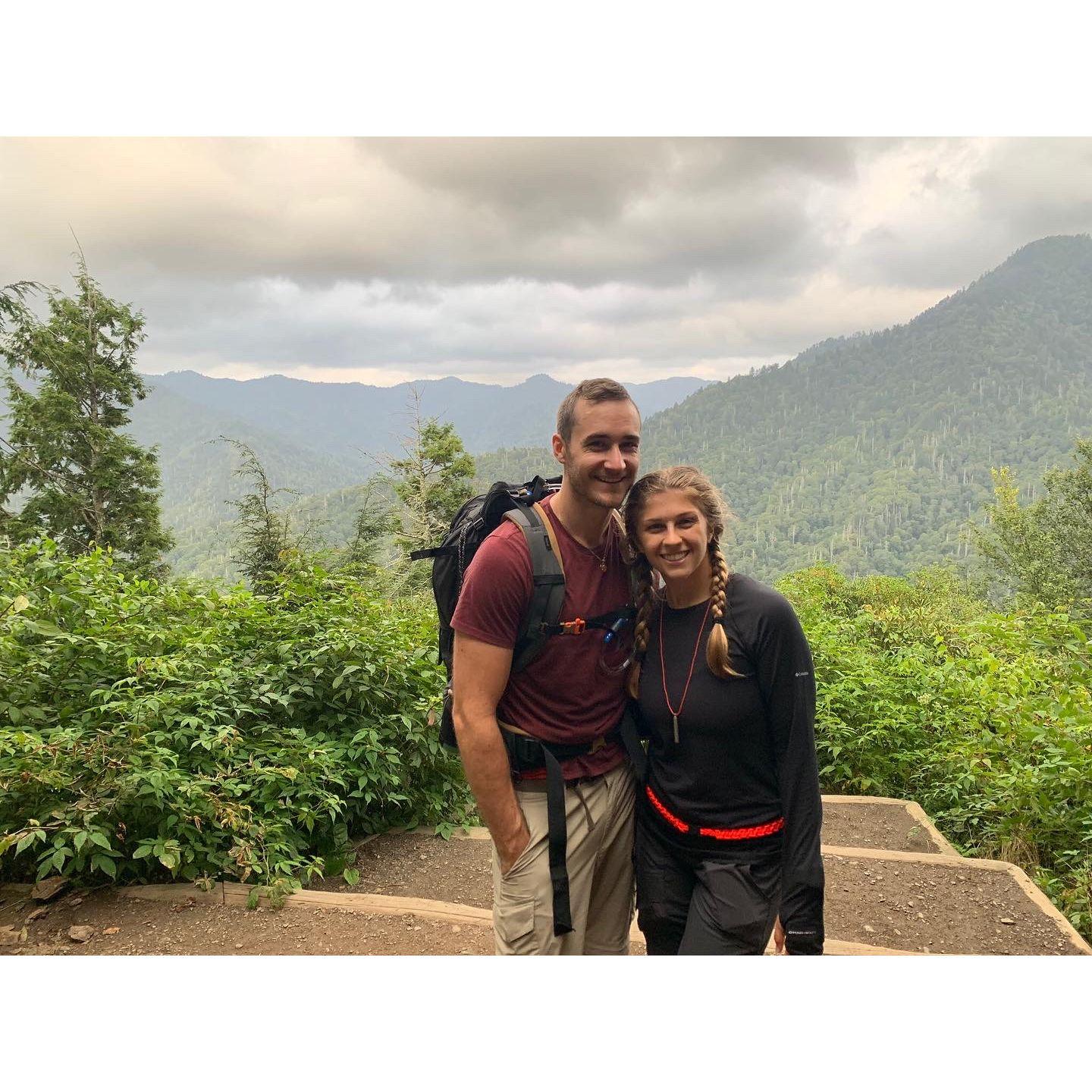 Backpacking in the Smoky Mountains.